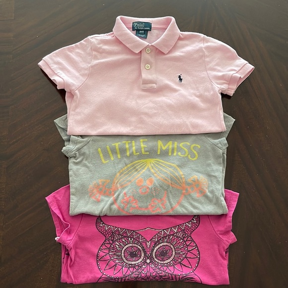 Girl’s three shirts size 4-5 - Picture 1 of 10